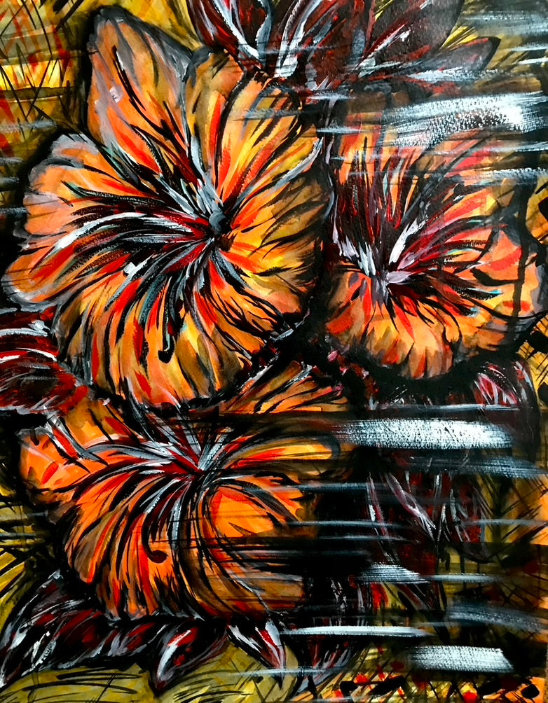 Abstract Lilies