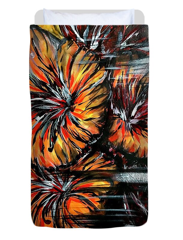 Abstract Lillies - Duvet Cover