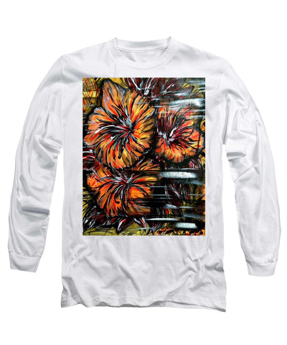Abstract Lillies - Long Sleeve T-Shirt