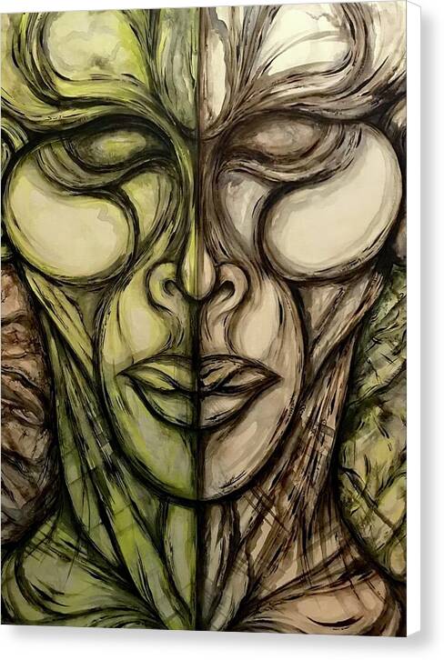 Alien Double - Canvas Print