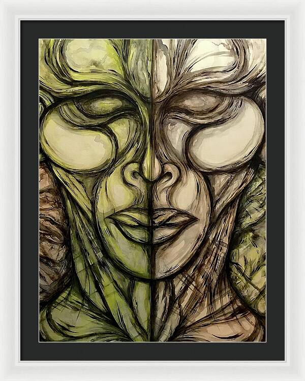 Alien Double - Framed Print