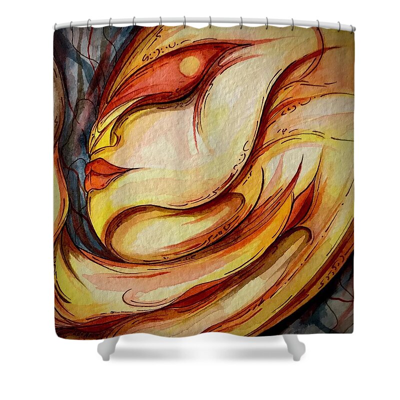 Alien Nap - Shower Curtain