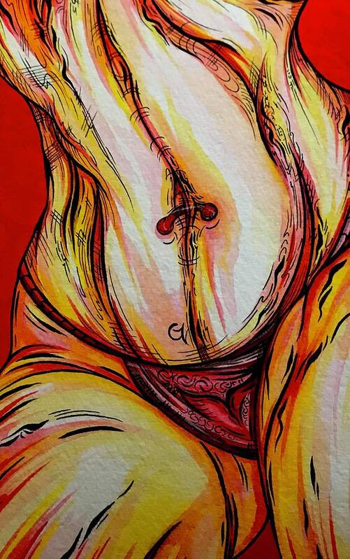 Belly Pierce - Art Print