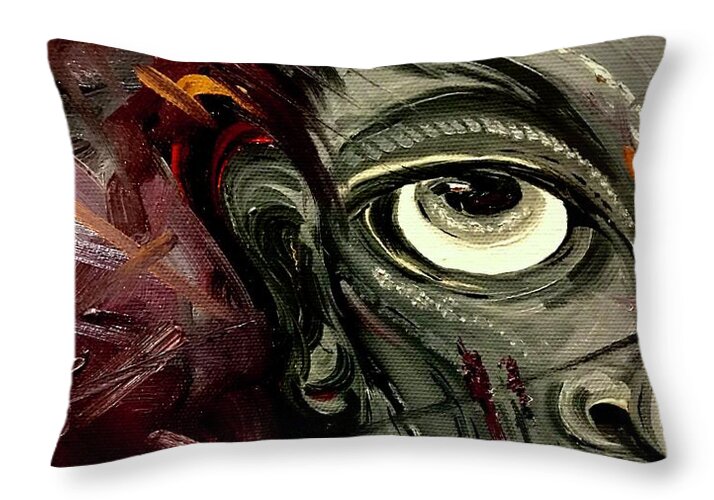 Boy Hell Half - Throw Pillow
