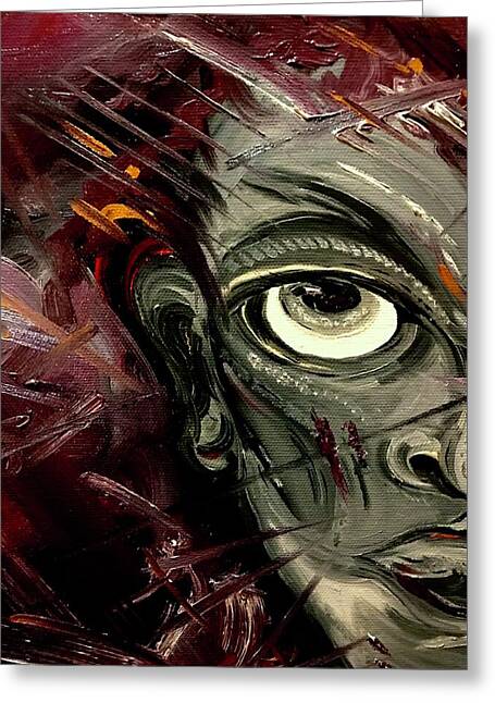 Boy Hell Half - Greeting Card