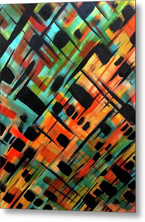 Brendas Abstract - Metal Print