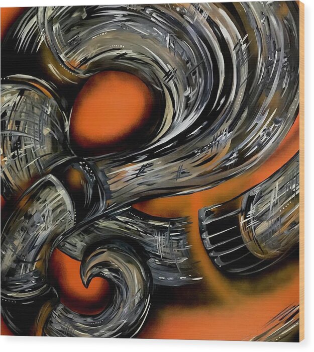 Contrast Tube - Wood Print