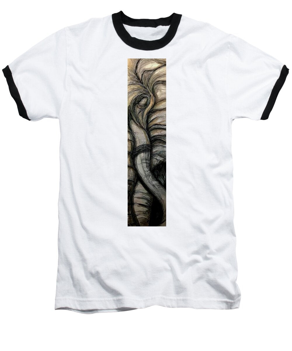 Elephant Half - Baseball T-Shirt