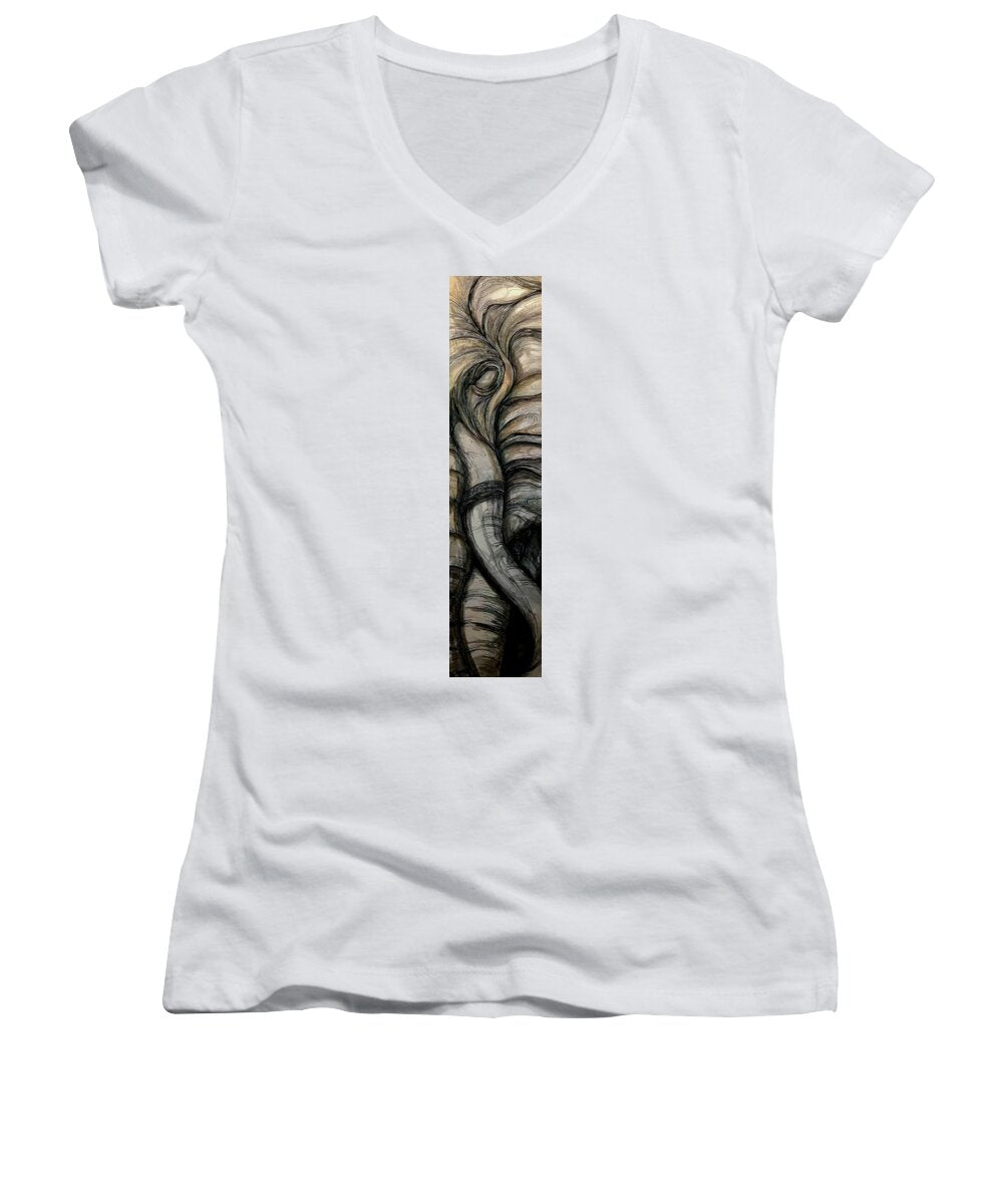 Elephant Half - Women's V-Neck