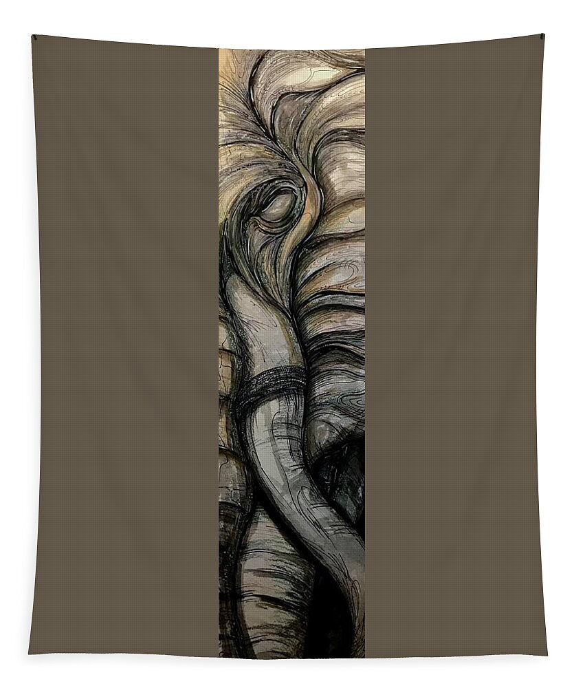 Elephant Half - Tapestry