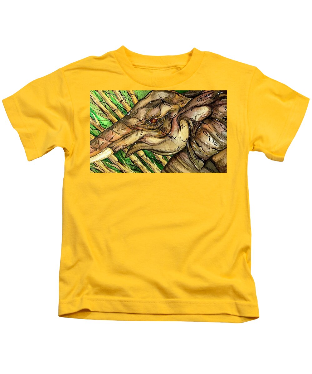 Elephant Run - Kids T-Shirt