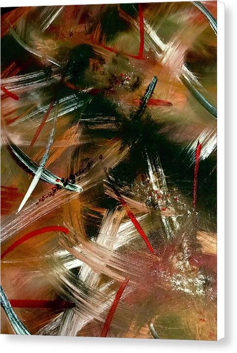 Gold Feather 1 - Canvas Print
