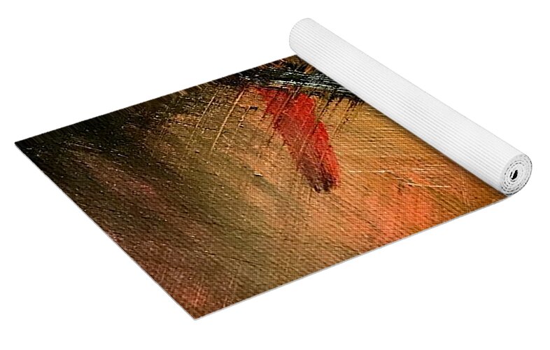 Gold Feather 2 - Yoga Mat