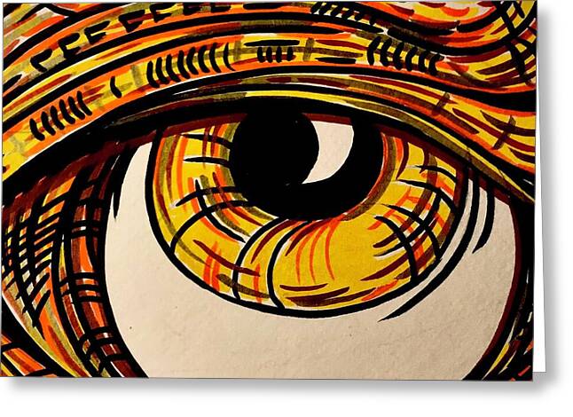 Golden Eye - Greeting Card