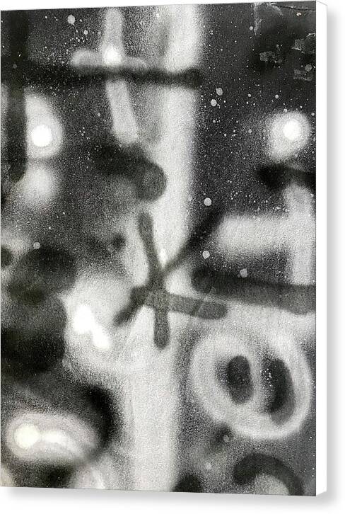 Graffiti BW - Canvas Print