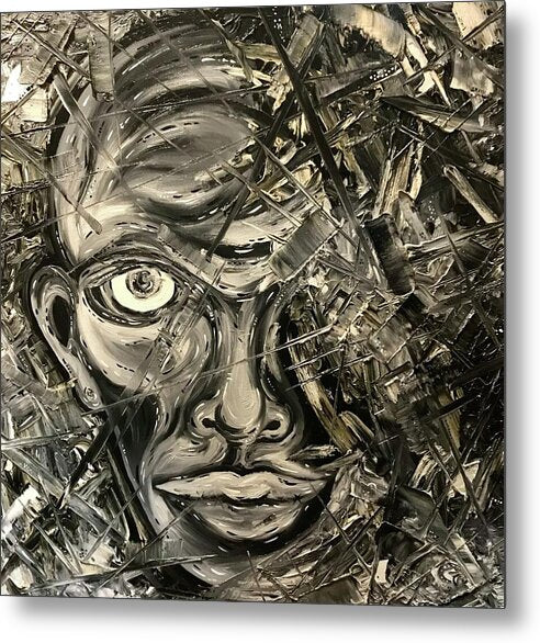 Gray Man - Metal Print