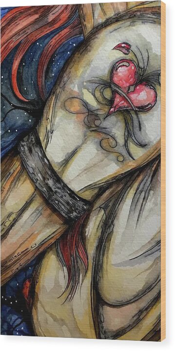 Love Tat - Wood Print