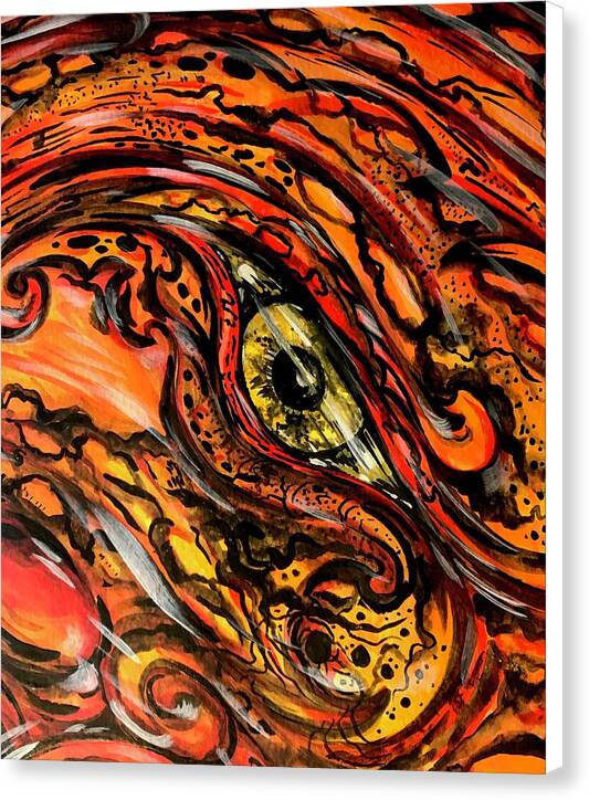 Orange Eye - Canvas Print