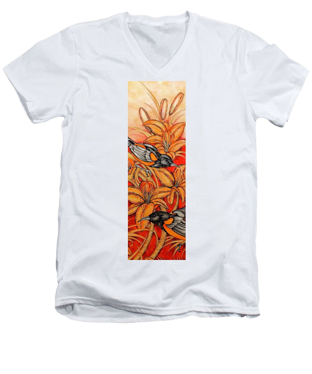 Oriole Full - Men's V-Neck T-Shirt