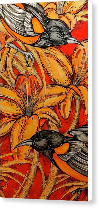 Oriole Pair - Canvas Print