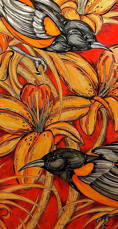 Oriole Pair - Art Print