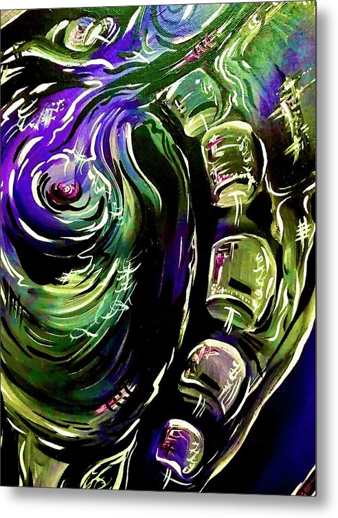 Peacock Man - Metal Print