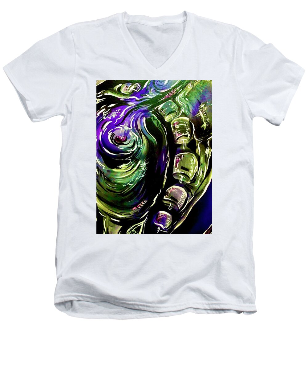 Peacock Man - Men's V-Neck T-Shirt