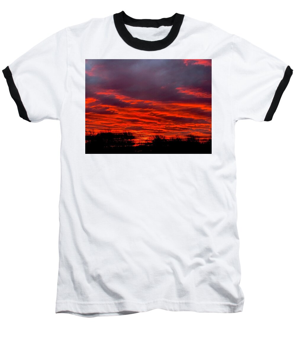 Red at Night - Baseball T-Shirt