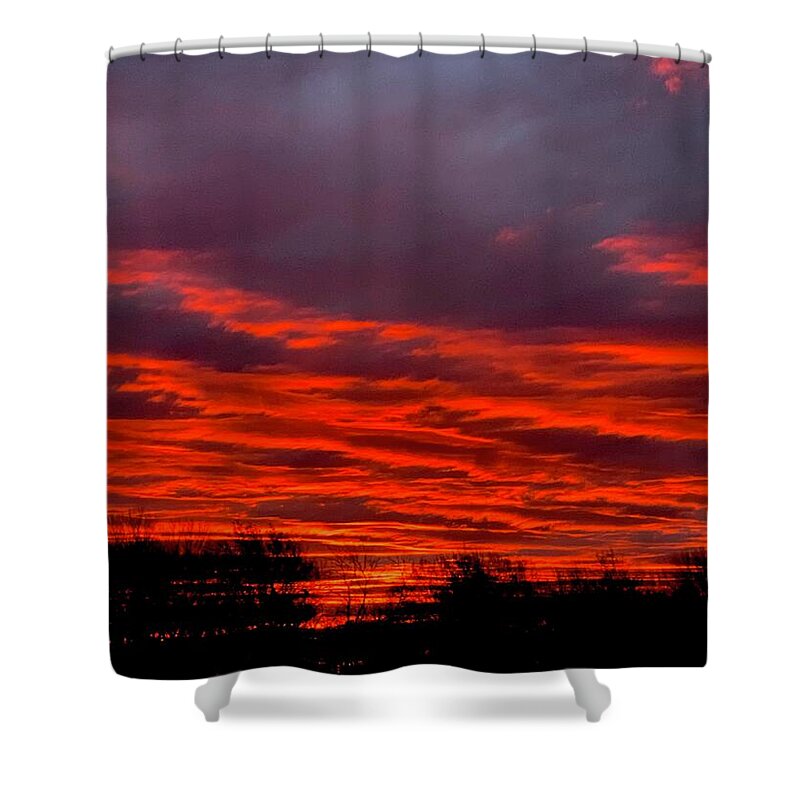Red at Night - Shower Curtain