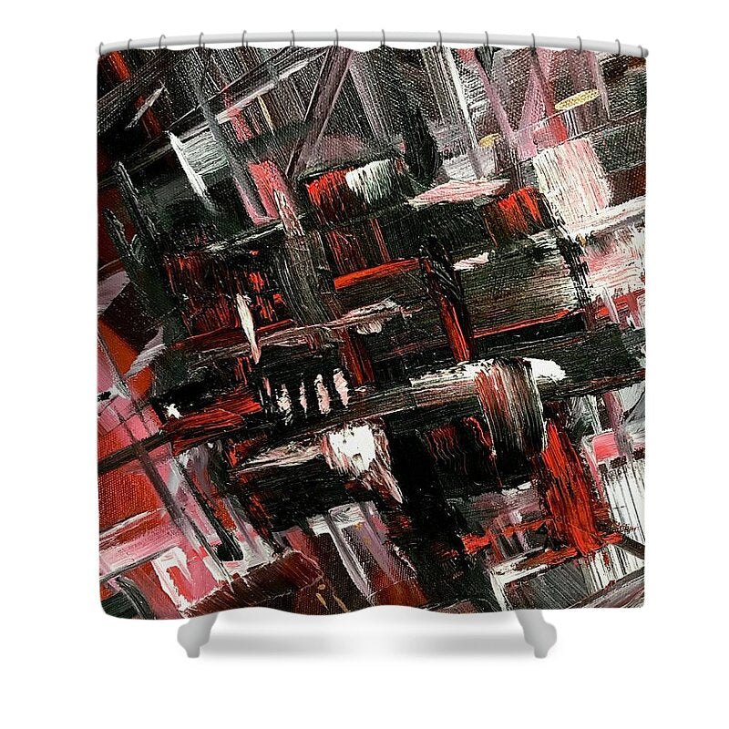 Red Ice 3 - Shower Curtain
