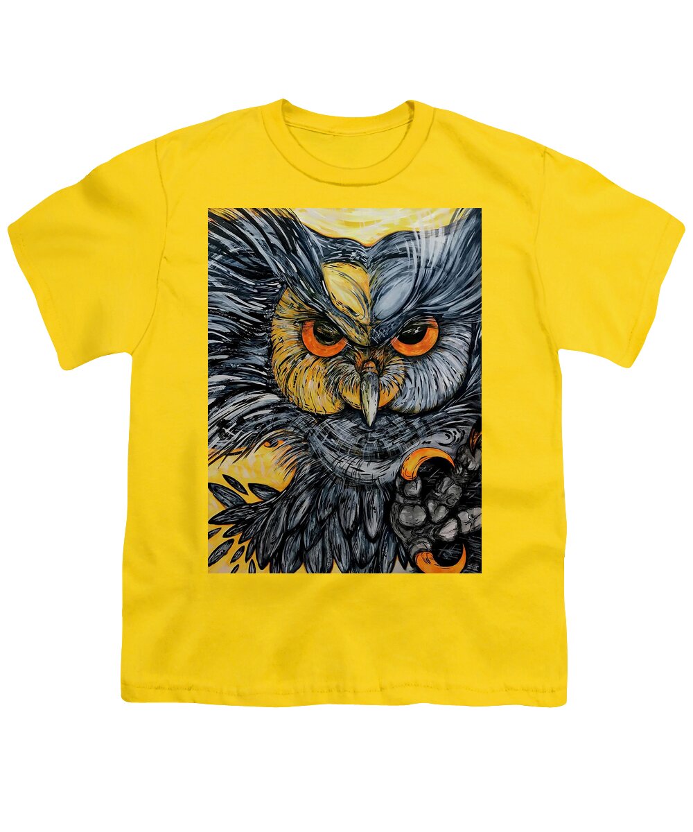 Un Great Horned Owl - Youth T-Shirt