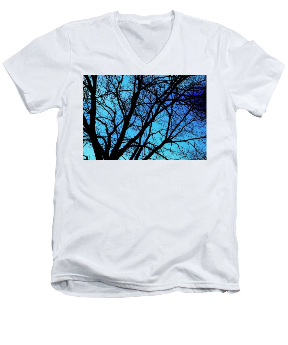 Winter Branch - Men's V-Neck T-Shirt