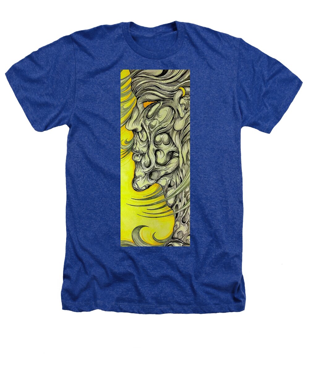 Yellow Eye Neck - Heathers T-Shirt