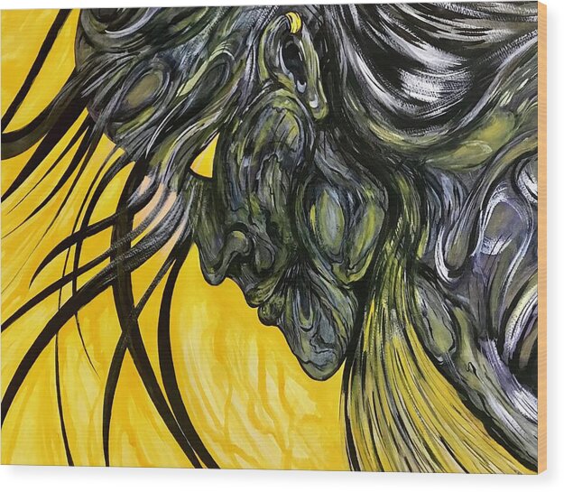 Yellow Eye2 - Wood Print