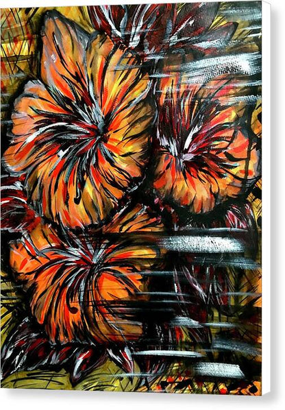 Abstract Lillies - Canvas Print