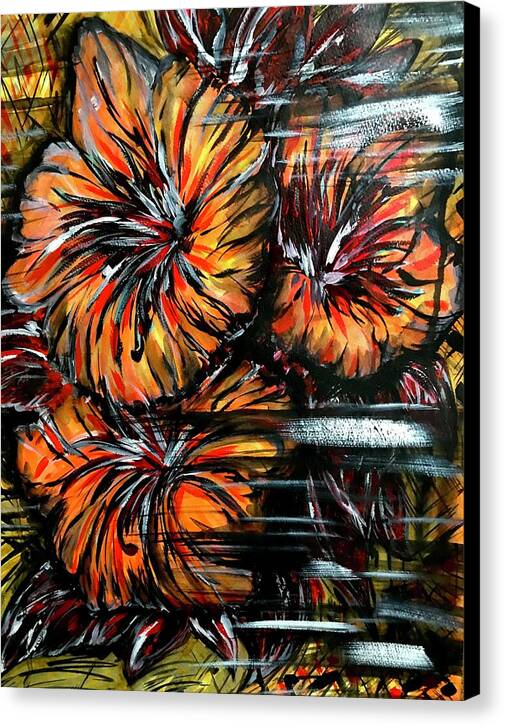 Abstract Lillies - Canvas Print