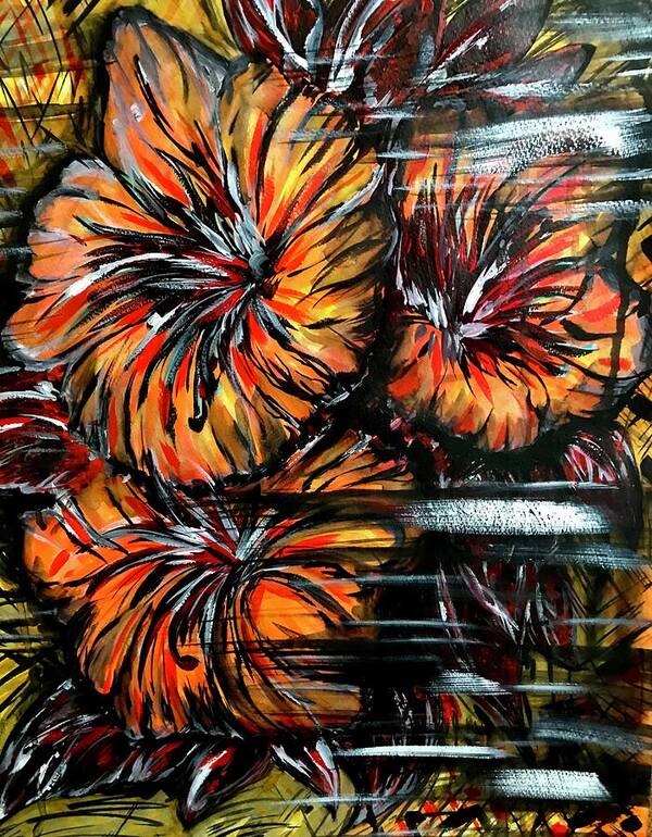 Abstract Lillies - Art Print
