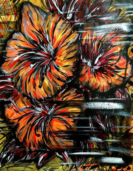 Abstract Lillies - Art Print