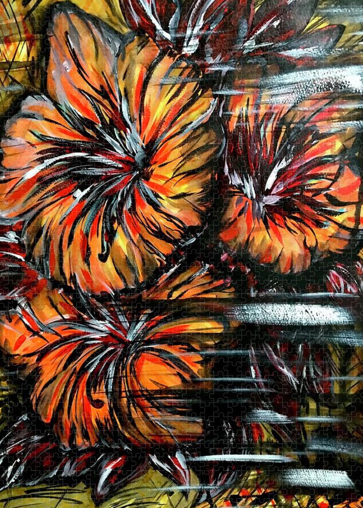 Abstract Lillies - Puzzle