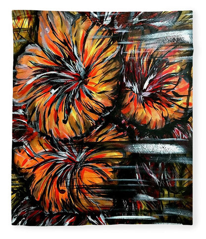 Abstract Lillies - Blanket