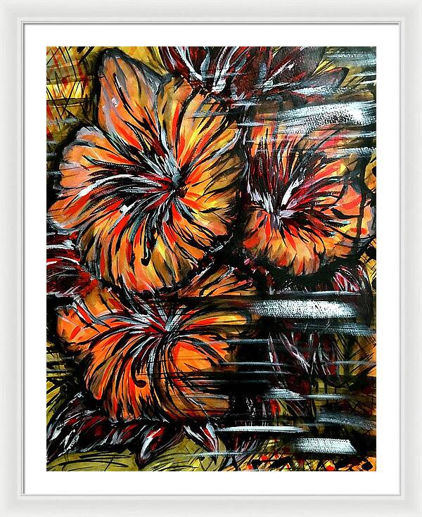 Abstract Lillies - Framed Print