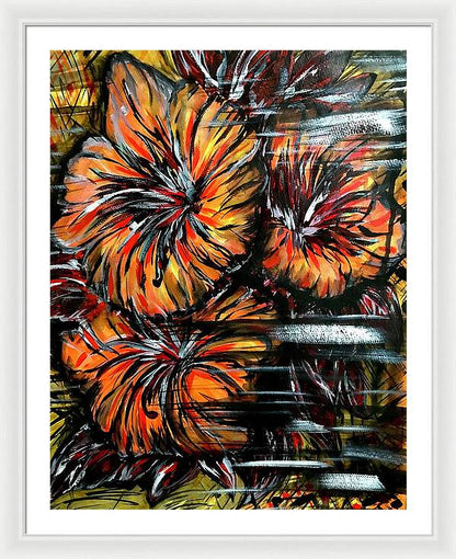 Abstract Lillies - Framed Print