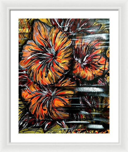 Abstract Lillies - Framed Print