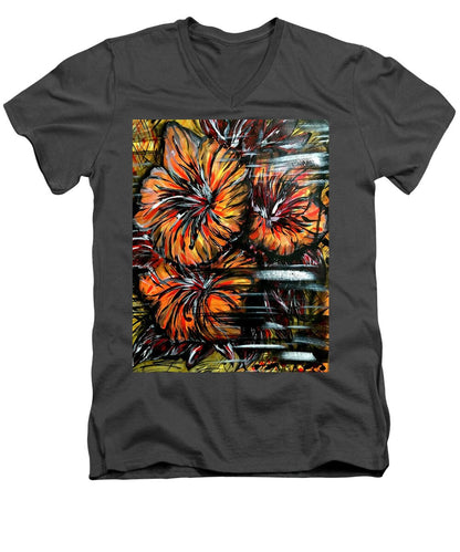 Abstract Lillies - Men's V-Neck T-Shirt