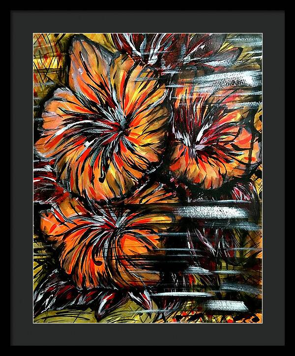 Abstract Lillies - Framed Print