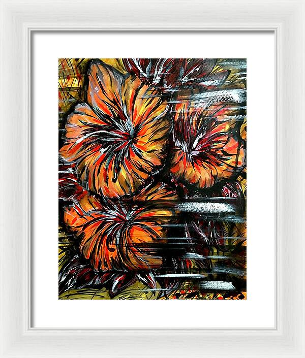Abstract Lillies - Framed Print