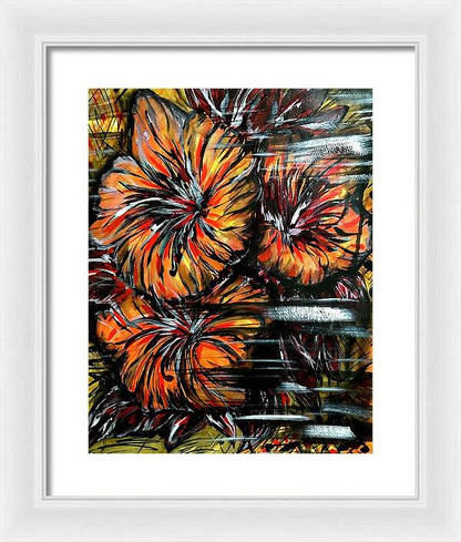 Abstract Lillies - Framed Print