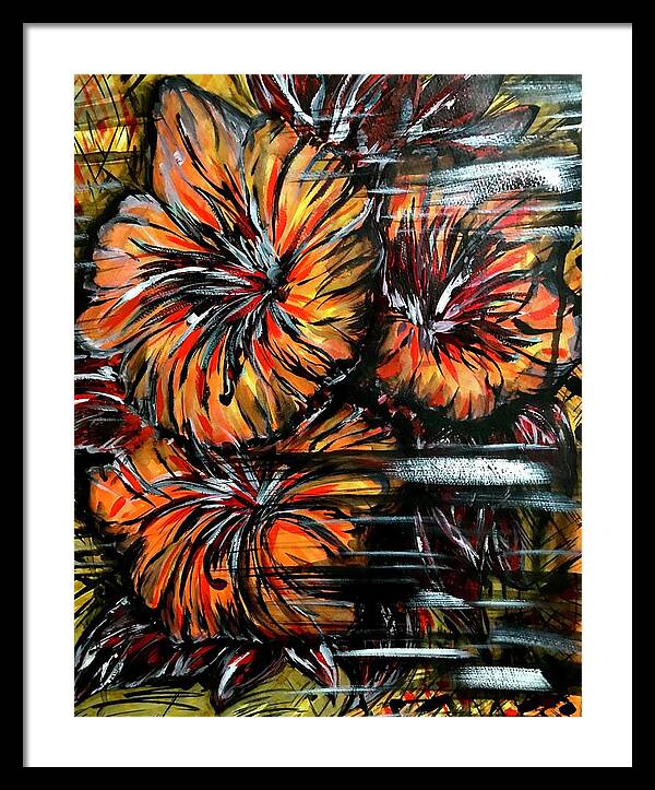 Abstract Lillies - Framed Print