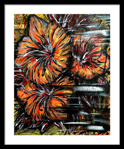 Abstract Lillies - Framed Print