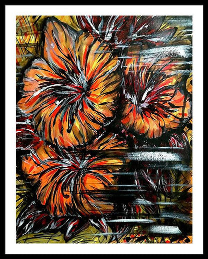 Abstract Lillies - Framed Print